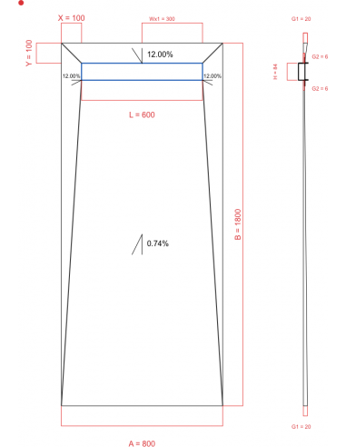 Showerlay Wiper 4 Way 800 X 1800 Mm. . . 