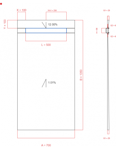 Showerlay Wiper 2 Way 700 X 1350 Mm. . . 