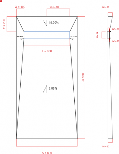 Showerlay Wiper 4 Way 800 X 1600 Mm. . . 