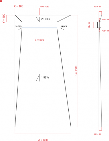 Showerlay Wiper 4 Way 800 X 1600 Mm. . . 