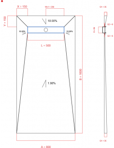 Showerlay Wiper 4 Way 800 X. . . 