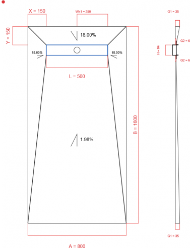 Showerlay Wiper 4 Way 800 X 1600 Mm. . . 