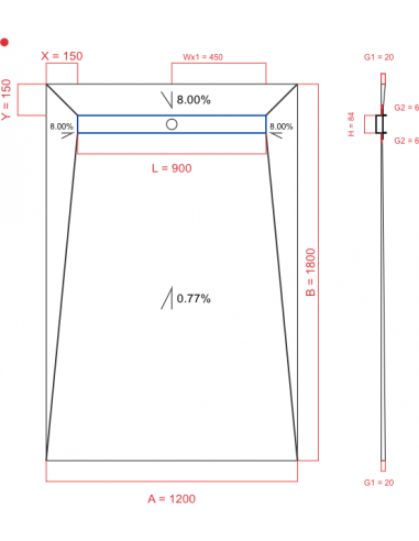 Showerlay Wiper 4 Way 1200 X 1800 Mm. . . 