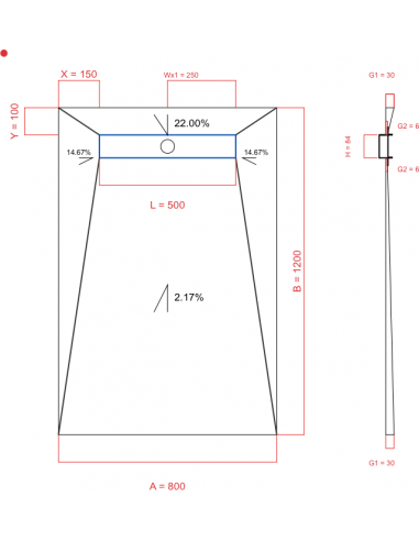 Showerlay Wiper 4 Way 800 X 1200 Mm. . . 