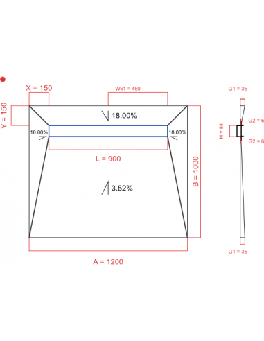 Showerlay Wiper 4 Way 1200 X 1000 Mm. . . 