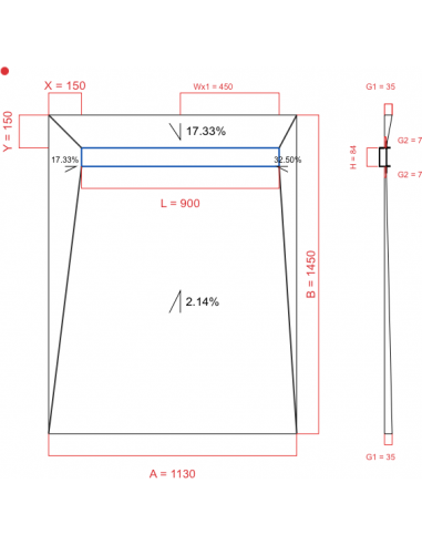 Showerlay Wiper 4 Way 1130 X 1450 Mm. . . 