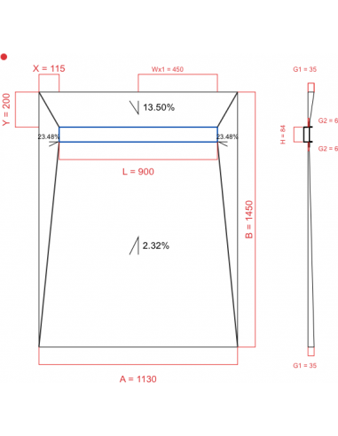 Showerlay Wiper 4 Way 1130 X 1450 Mm. . . 