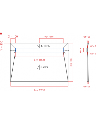 Showerlay Wiper 4 Way 1200 X 800 Mm. . . 