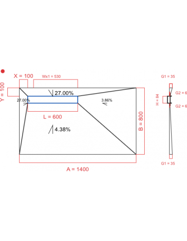 Showerlay Wiper 4 Way 1400 X 800 Mm. . . 