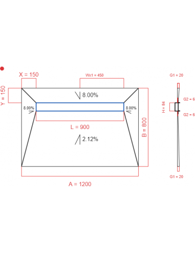 Showerlay Wiper 4 Way 1200 X 800 Mm. . . 