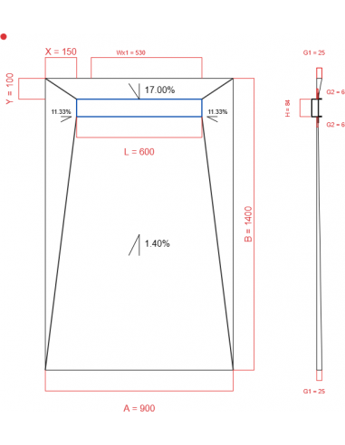 Showerlay Wiper 4 Way 900 X 1400 Mm. . . 