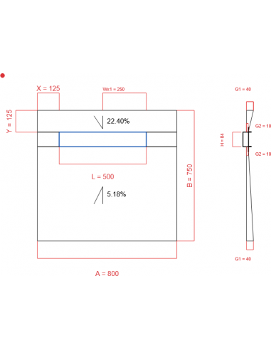 Showerlay Wiper 2 Way 800 X 750 Mm. . . 