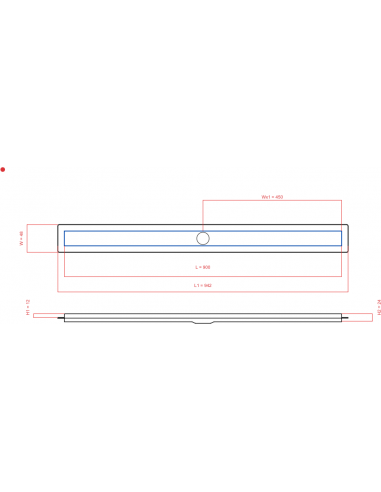 Duschrinne Wiper 900 Mm Elite Slim. . . 