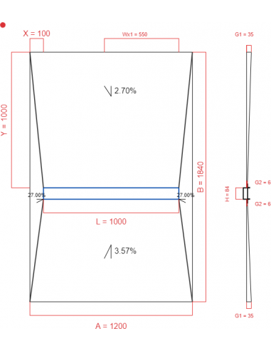 Showerlay Wiper 4 Way 1200 X 1840 Mm. . . 