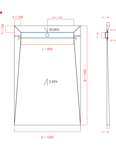 Showerlay Wiper 4 Way 1000 X 1500 Mm. . . 