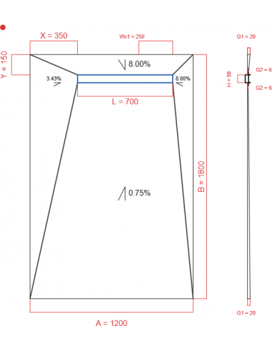 Showerlay Wiper 4 Way 1200 X 1800 Mm. . . 