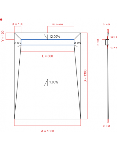 Showerlay Wiper 4 Way 1000 X 1300 Mm. . . 