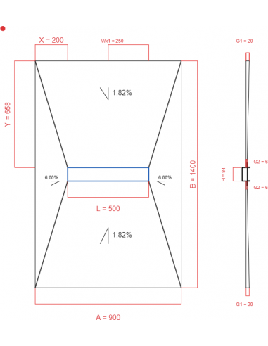 Showerlay Wiper 4 Way 900 X 1400 Mm. . . 