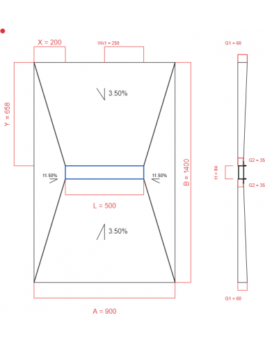 Showerlay Wiper 4 Way 900 X 1400 Mm. . . 