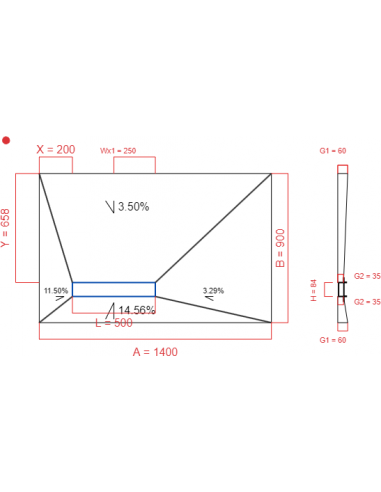 Showerlay Wiper 4 Way 1400 X 900 Mm. . . 