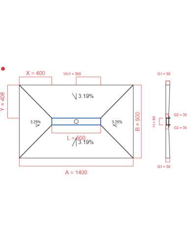 Showerlay Wiper 4 Way 1400 X 900 Mm. . . 