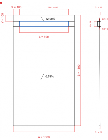 Showerlay Wiper 2 Way 1000 X 1800 Mm. . . 