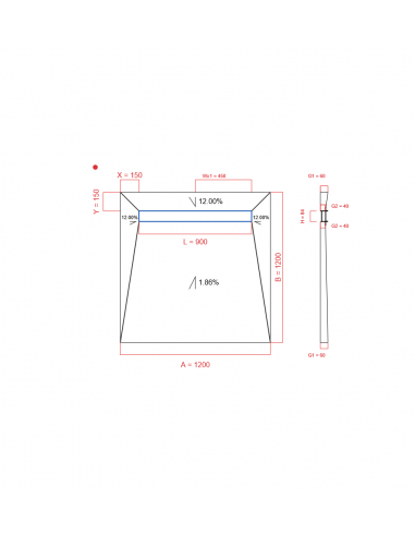 Showerlay Wiper 4 Way 1200 X 1200 Mm. . . 