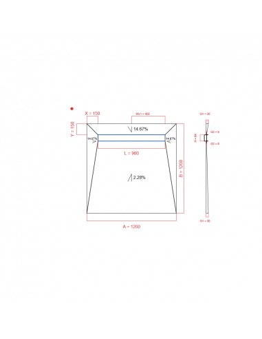 Showerlay Wiper 4 Way 1200 X 1200 Mm. . . 