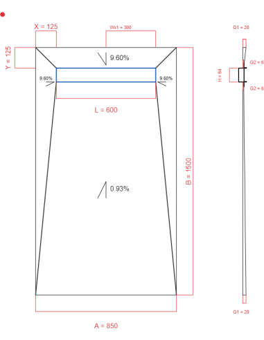 Showerlay Wiper 4 Way 850 X 1500 Mm. . . 