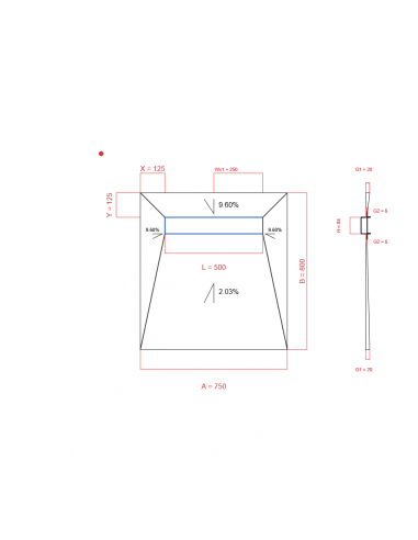 Showerlay Wiper 4 Way 750 X 800 Mm. . . 