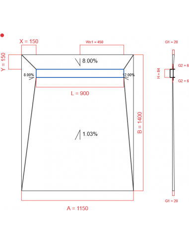 Showerlay Wiper 4 Way 1150 X 1400 Mm. . . 