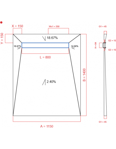 Showerlay Wiper 4 Way 1150 X 1400 Mm. . . 