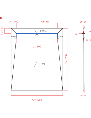 Showerlay Wiper 4 Way 1000 X 1200 Mm. . . 