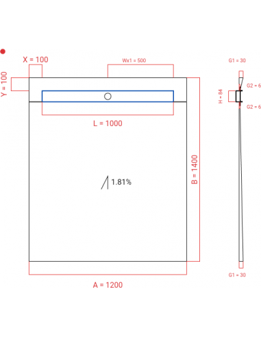 Laybase Wiper 1 Way 1200 X 1400 Mm. . . 