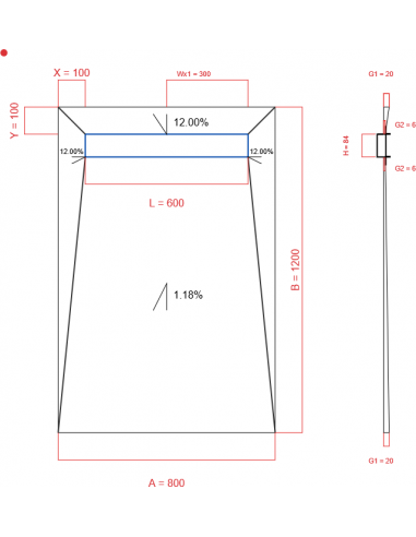 Showerlay Wiper 4 Way 800 X 1200 Mm. . . 