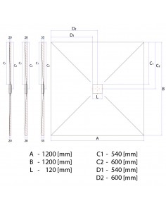 Bausatz: Befliesbares Duschelement Einschließlich Siphon Und Designrost (Ponente) Mit Punktablauf In Der Mitte 2 Bausatz: Befliesbares Duschelement Einschließlich Siphon Und Designrost (Ponente) Mit Punktablauf In Der Mitte 2