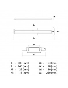 Budget - Duschrinne 90 Cm. . . 2 Budget - Duschrinne 90 Cm. . . 2