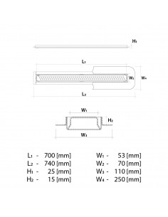 Budget - Duschrinne 70 Cm. . . 2 Budget - Duschrinne 70 Cm. . . 2