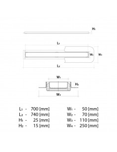 Budget - Duschrinne 70 Cm. . . 2 Budget - Duschrinne 70 Cm. . . 2