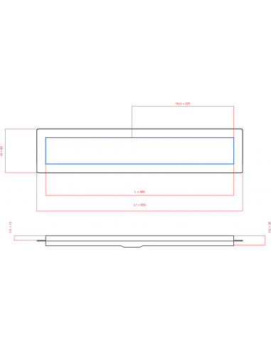 Duschrinne Wiper 600 Mm Premium. . . 