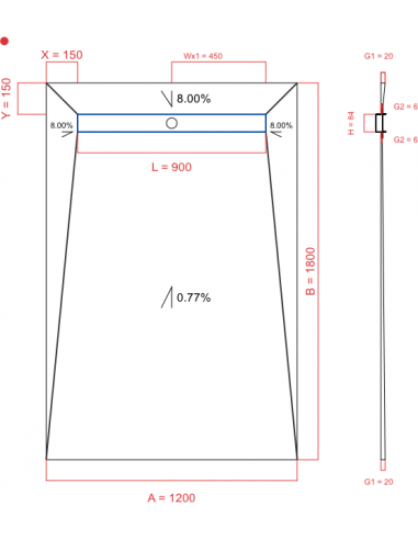 Showerlay Wiper 4 Way 1200 X 1800 Mm. . . 