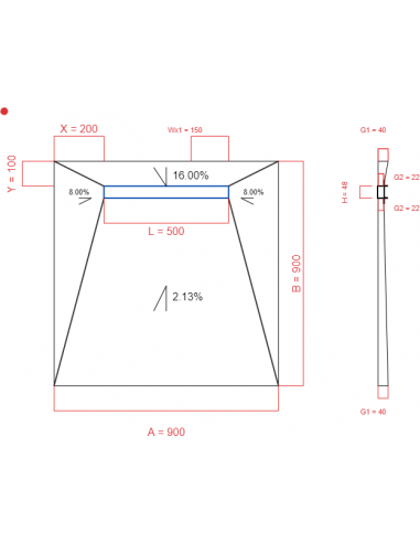 Laybase Wiper 4 Way 900 X 900 Mm. . . 