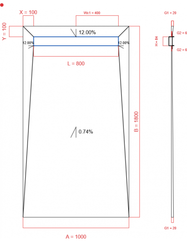 Showerlay Wiper 4 Way 1000 X 1800 Mm. . . 
