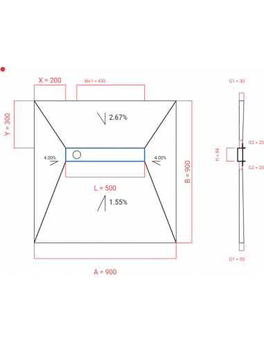 Laybase Wiper 4 Way 900 X 900 Mm. . . 