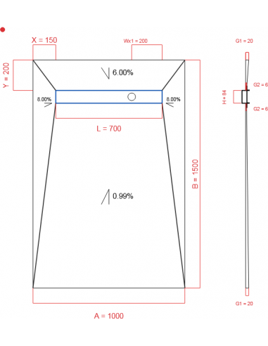 Showerlay Wiper 4 Way 1000 X 1500 Mm. . . 