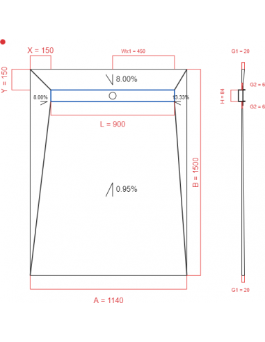 Showerlay Wiper 4 Way 1140 X 1500 Mm. . . 