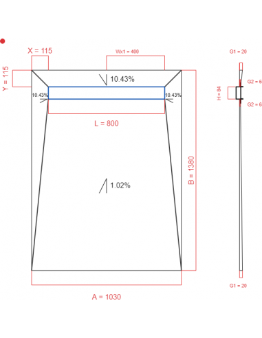 Showerlay Wiper 4 Way 1030 X 1380 Mm. . . 