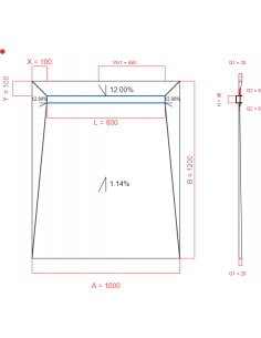 Showerlay Wiper 4 Way 1000. . . 