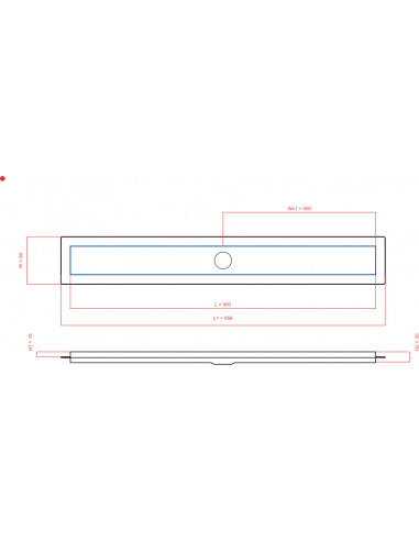 Duschrinne Wiper 900 Mm Premium. . . 