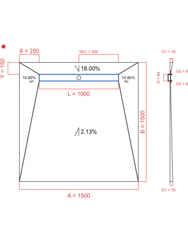 Showerlay Wiper 4 Way 1500 X 1500 Mm. . . 